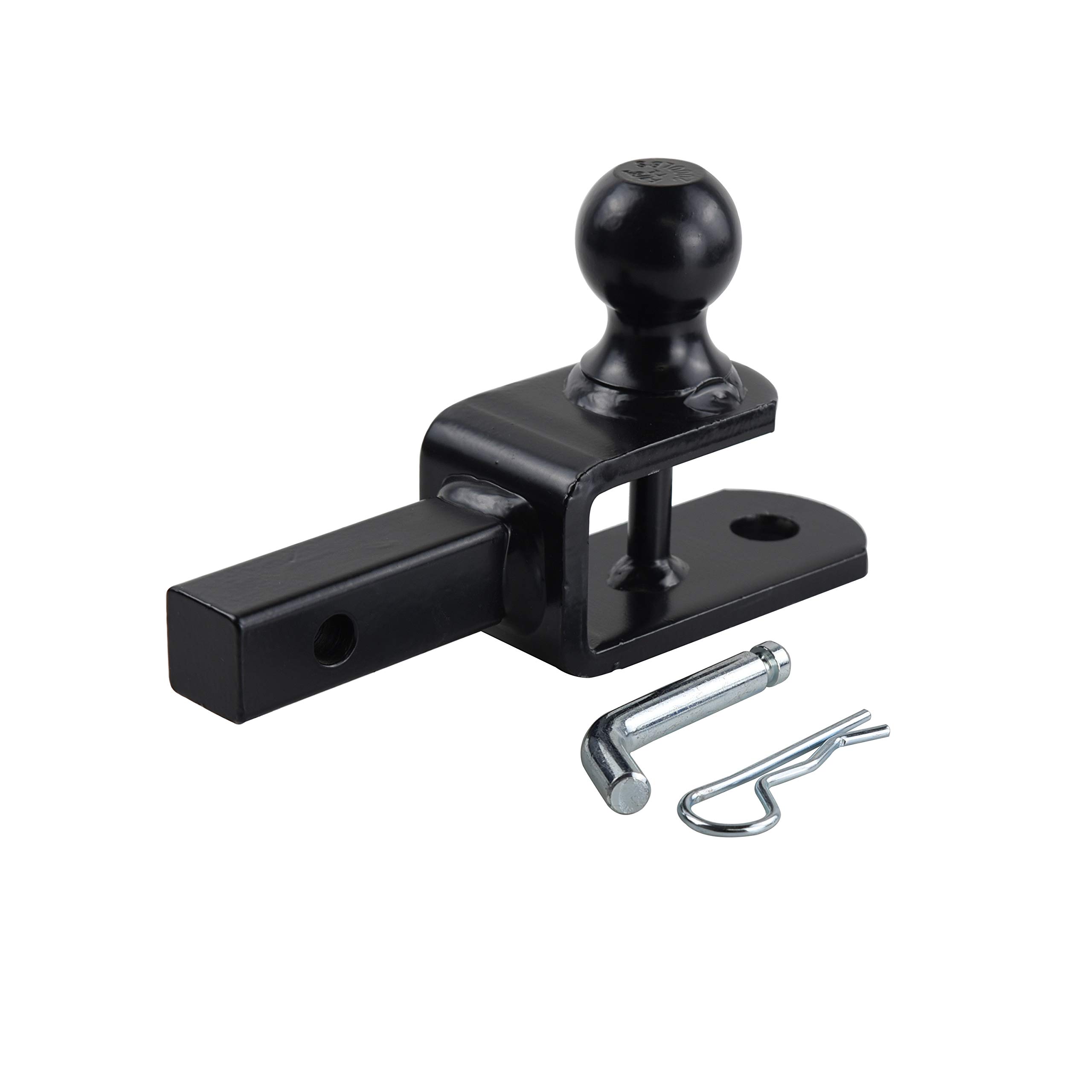 TOPTOW 3 in 1 ATV/UTV Towing Hitch Receiver 64032 Ball Mount Adapter with 1 7/8 inch Ball, Fit for 1-1/4 inch Receiver