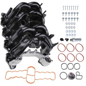 a-premium engine upper intake manifold assembly w/gasket [8cyl 4.6l] compatible with ford expedition 1997-2004, e-150 2003-2006, e-150 club wagon, e-150 econoline, e-250, f-150, f-250, f-150 heritage