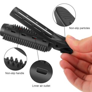 6 Pieces Natural Fluffy Hair Clip Volumizing Hair Root Clip Naturally Fluffy Clamp Rollers Hair Styling Tools for Women Girls (Black)