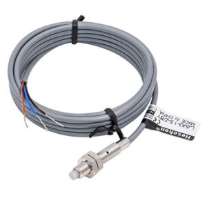 heschen m5 inductive proximity sensor switch non-shield type lj5a3-1.5-z/by detector 1.5mm 10-30vdc 150ma pnp normally open(no) 3 wire