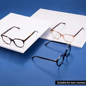 Yuluki Blue Light Blocking Glasses Spring Hinge,Lightweight Tritan Frame Fashion Anti Glare Eyestrain Computer Glasses