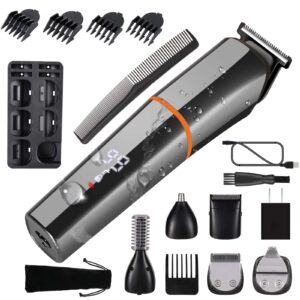 tushangge beard trimmer for men hair clippers electric razor body hair trimmer 6 in 1 beard grooming kit waterproof usb rechargeable