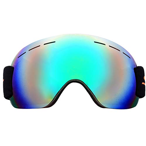 XINDEEK Snowboard Ski Goggles, Fit for All Faces Anti-fog UV Dual Lens Snow Goggles for Men Women