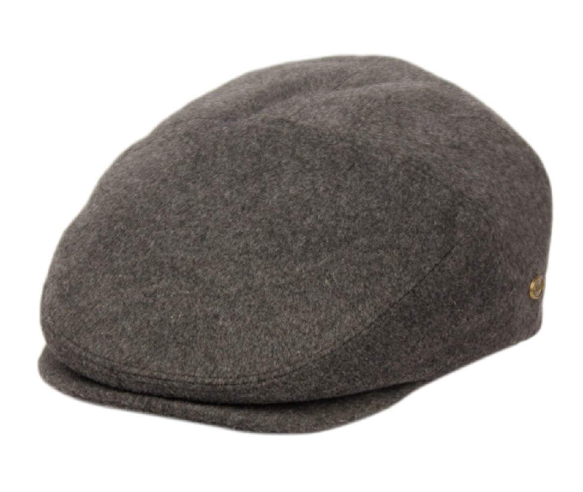 Men's Contemporary Winter Wool Newsboy Ivy Hat, Large-X-Large, Gray-Quilted