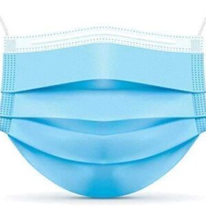 [250 Masks] Disposable Face Mask, 3-Ply Adult Masks, Single Use Facial Cover with Elastic Earloops For Home, Office, School, and Outdoors