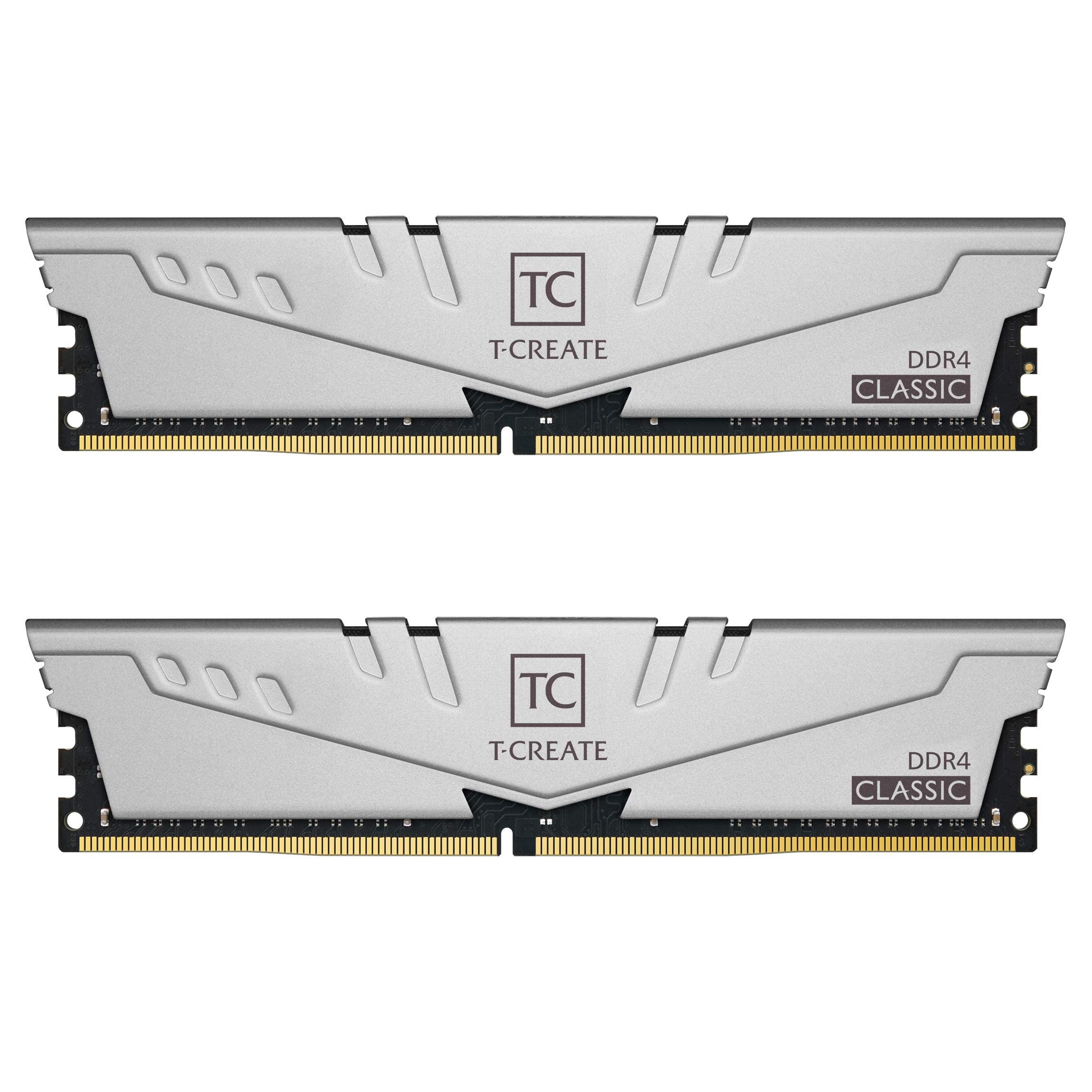 TEAMGROUP T-Create Classic 10L DDR4 16GB Kit (2 x 8GB) 3200MHz (PC4 25600) CL22 Desktop Memory Module Ram - TTCCD416G3200HC22DC01