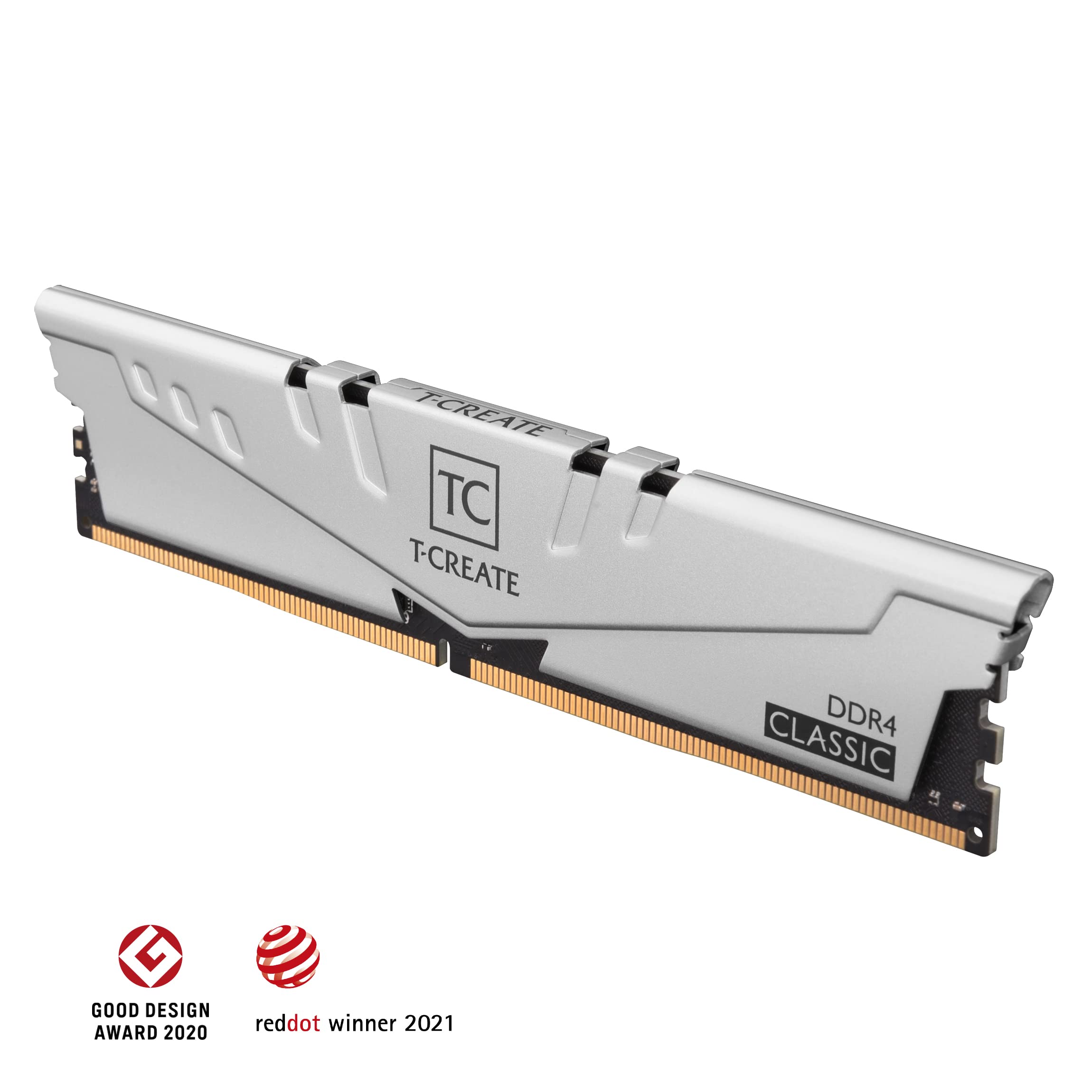 TEAMGROUP T-Create Classic 10L DDR4 16GB Kit (2 x 8GB) 3200MHz (PC4 25600) CL22 Desktop Memory Module Ram - TTCCD416G3200HC22DC01