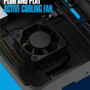 Argon Mini Fan HAT with Built-in Heatsink | ON-Off Switch for The Heatsink Fan | Fully Controllable PWM HAT | 2 Pieces of Fan per Pack