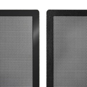 120mm 140mm PC Fan Dust Filter Magnetic Frame Computer Fan Grills Black Dust Mesh PC Cooler Filter Screen Dustproof Case Covers 5 Pack (120 * 120mm)