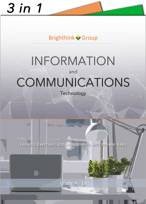 Information and Communications Technology | Printable Lessons, Exercises, and Assessments with Answer Keys | Grade 9-12