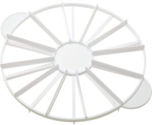 round cake slice & pie slicer marker, cake divider, cheesecake cutter, double sided cake portion marker, 14 or 16 slices-works for cakes up to 16-inches diameter