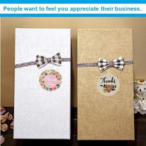 1000 PCS 1.5 Inch Thank You Sticker Foil Thank You Labels for Sealing, Decoration (8 Designs, 1000 pcs * 1 roll)