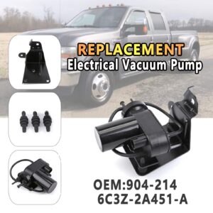 HRepair 904-214 Electrical Engine Vacuum Pump Fits For 1999-2010 Ford Excursion F250 F350 F450 Super Duty 7.3L 6.4L 2003-2004 Dodge Ram 2500 3500 Replaces Vacuum Pump 4C3Z-2A451-BA 6C3Z-2A451-A