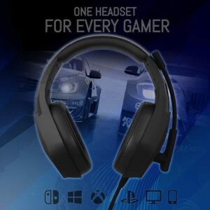 Orzly Gaming Headset for PC and Gaming Consoles PS5, PS4, Xbox Series X | S, Xbox ONE, Nintendo Switch & Google Stadia Stereo Sound with Noise Cancelling mic - Hornet RXH-20 Abyss Edition