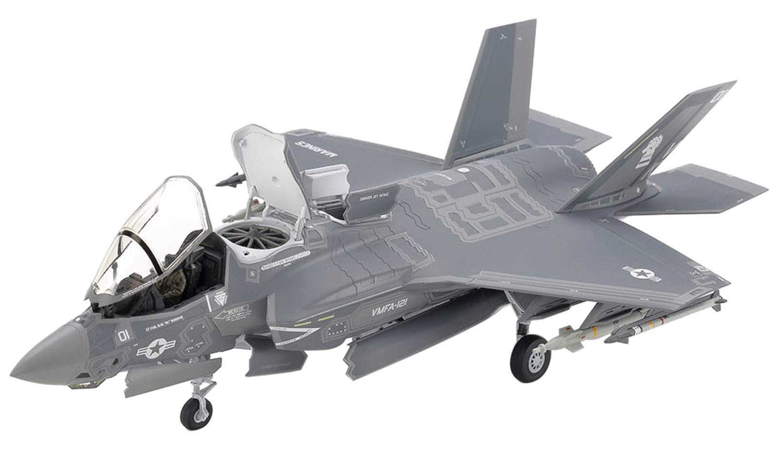 Tamiya 60791-000 F-35B Lightning II, Model Making, Crafts, Hobby, Adhesive, Plastic Kit, Gray