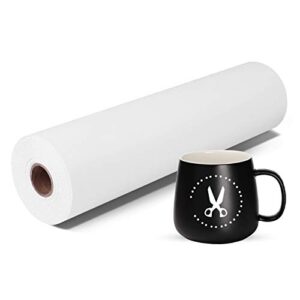 prime vinyl white permanent vinyl roll - 12" x 55 ft-white self adhesive vinyl roll for silhouette cameo, decor sticker, cutting machine, craft cutter machine, home decal