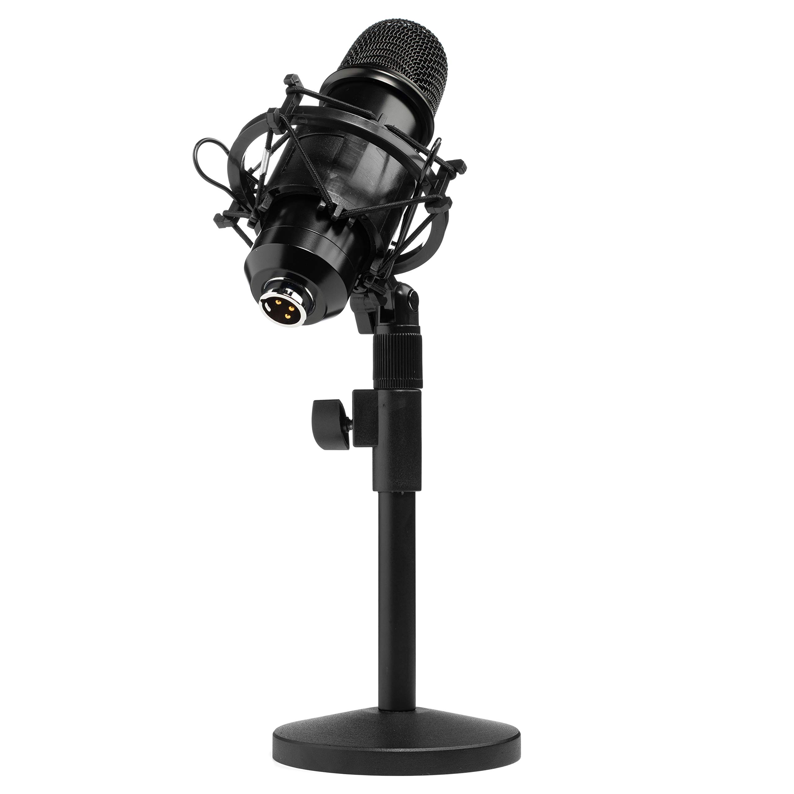 M-900 Condenser XLR Microphone with Desktop Mic Stand Kit - Ideal for Home Recording Studio, Vocal, Singing, Podcast, Gaming, and Streaming - All Metal Construction - Empty Road Audio