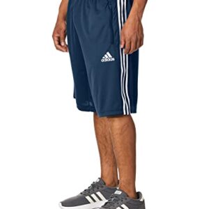 adidas Men's Designed 2 Move 3-Stripes Primeblue Shorts, Crew Navy/White, Medium