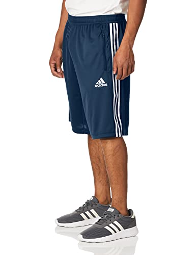 adidas Men's Designed 2 Move 3-Stripes Primeblue Shorts, Crew Navy/White, Medium