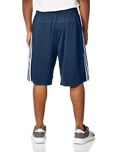 adidas Men's Designed 2 Move 3-Stripes Primeblue Shorts, Crew Navy/White, Medium