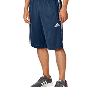 adidas Men's Designed 2 Move 3-Stripes Primeblue Shorts, Crew Navy/White, Medium