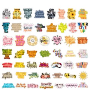 50PCS Inspirational Positive Sticker Inspirational Word Phrase Sticker Kettle Notebook Stationery Refrigerator Diary Boy Girl Vinyl Decal