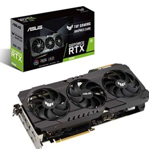 ASUS TUF Gaming NVIDIA GeForce RTX 3090 OC Edition Graphics Card- PCIe 4.0, 24GB GDDR6X, HDMI 2.1, DisplayPort 1.4a, Dual Ball Fan Bearings