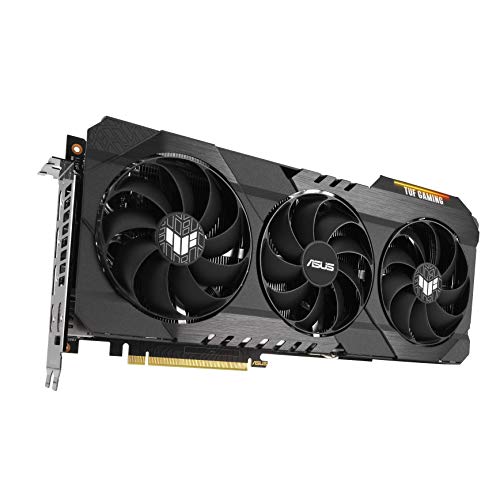 ASUS TUF Gaming NVIDIA GeForce RTX 3090 OC Edition Graphics Card- PCIe 4.0, 24GB GDDR6X, HDMI 2.1, DisplayPort 1.4a, Dual Ball Fan Bearings