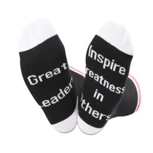 tsotmo 2 pairs great leaders inspire greatness in others socks (great leaders)