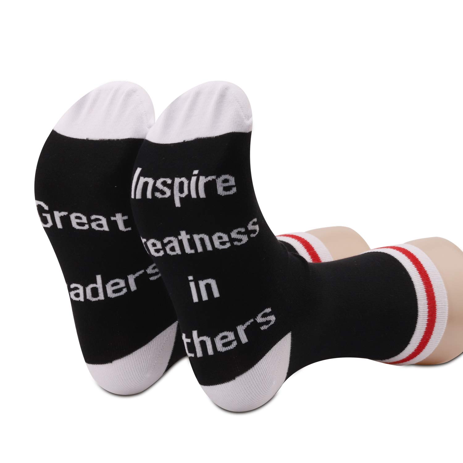 TSOTMO 2 Pairs Great Leaders Inspire Greatness in Others Socks (Great Leaders)