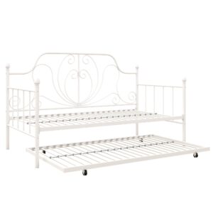 dhp lucie metal twin size frame, black daybed