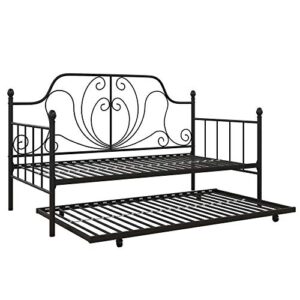 DHP Lucie Metal Twin Size Frame, Black Daybed