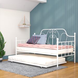 DHP Lucie Metal Twin Size Frame, Black Daybed