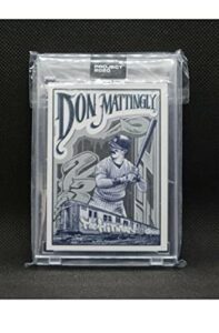 2020 topps project 2020 baseball #95 don mattingly new york yankees by artist mister cartoon 1984 topps online exclusive limited production