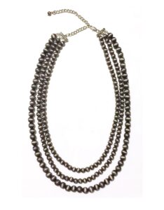j chronicles western navajo pearl multi strand necklace (n-1104)