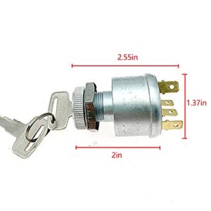 Ignition Switch Key Starter Switch for EZGO TXT EZGO Golf Cart Replace 33639-G01 33639G01