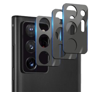 suoman 3-pack for samsung note 20 ultra camera lens protector - [aluminum alloy] [not affect flash] camera lens protector for samsung note 20 ultra 5g - black
