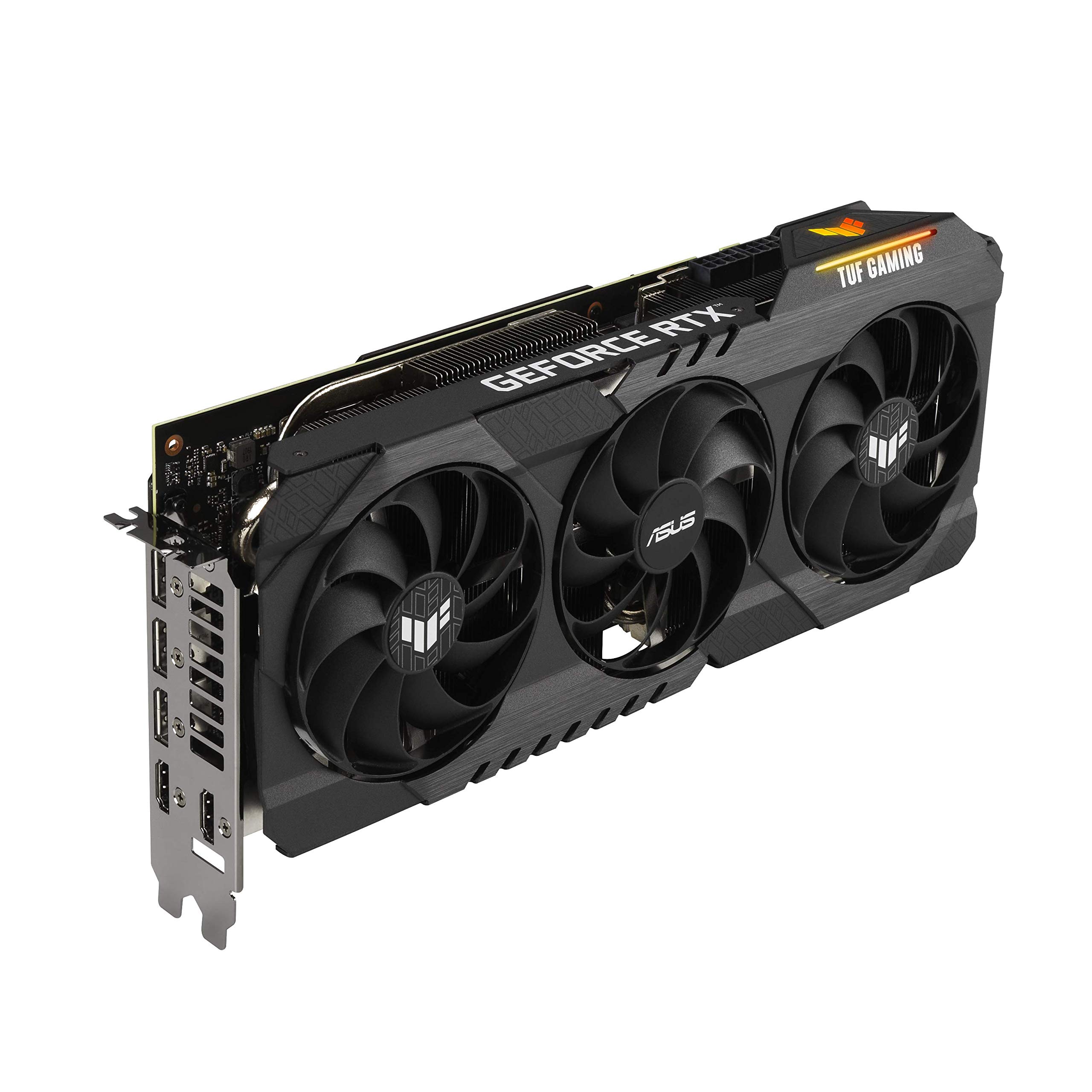 ASUS TUF Gaming NVIDIA GeForce RTX 3080 OC Edition Graphics Card- PCIe 4.0, 10GB GDDR6X, HDMI 2.1, DisplayPort 1.4a, Dual Ball Fan Bearings