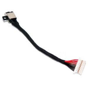 Zahara 9PIN DC in Power Jack Cable Plug in Charging Port Socket for Dell Inspiron 15 7591 7590 / Vostro 15 7590 / P83F P83F001 048JWV 48JWV（9cm/ 3.5inches）(not fit for Dell Inspiron 2-in-1 Series)