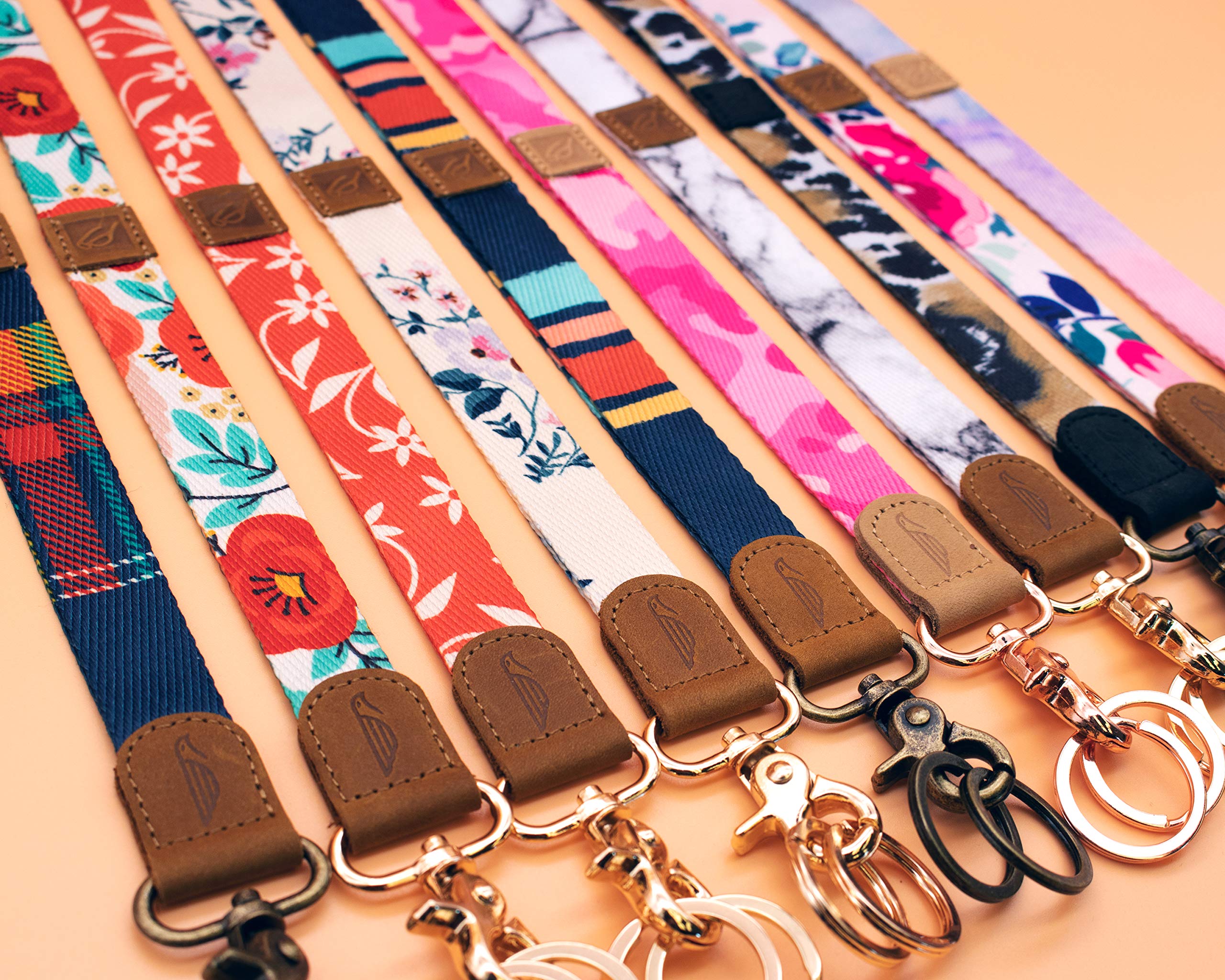 POCKT Cool Neck Lanyard for Keys, Wallets and ID Badge Holders, Key Chain Holder for Men and Women | Bloom