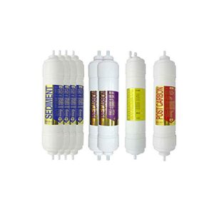 8ea premium replacement water filter 1 year set for hanil world : phileo-802ro - 1 micron