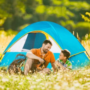 Camping Tent 2 Person, Waterproof Windproof Tent with Rainfly Easy Set up-Portable Dome Tents for Camping