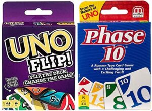 unos phase 10 and uno flip two pack