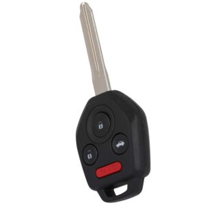 ZENITHIKE Replacement Keyless Entry for Smart Proximity Remote Key Fob 4 btn with Key Uncut Blade for Subaru Tribeca 08-10 for Subaru Legacy 08-09 for Subaru Outback CWTWBU766 X 1 Ship from USA