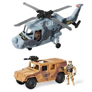 true heroes dual military set- helicopter