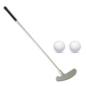 golf putter, two ways golf putters for men right/left handed-indoor/outdoor mini kids club golf set-sturdy putter shaft with 2 plastic practice golf balls for any putting green mat home office