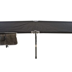 Rio Brands Gear Smart Cot XL Outdoor Military Style One-Piece Portable Folding Cot, Black