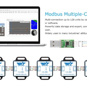 WitMotion WT901C-485 mpu9250 High-Precision Gyro+Accelerometer+Angle+Magnetometer,9-Axis Digital Compass (Kalman Filtering, Modbus),Triple-Axis Tilt Angle Inclinometer for PC/Arduino/Raspberry Pi