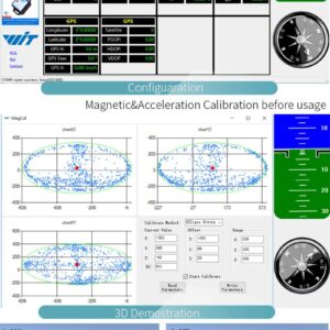 WitMotion WT901C-485 mpu9250 High-Precision Gyro+Accelerometer+Angle+Magnetometer,9-Axis Digital Compass (Kalman Filtering, Modbus),Triple-Axis Tilt Angle Inclinometer for PC/Arduino/Raspberry Pi