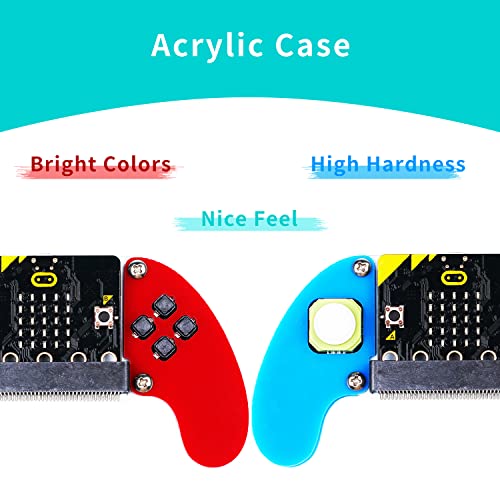 ELECFREAKS microbit Game Joystick Wireless Control Handle by Micro:bit STEAM Education DIY Graphical Programming Controller(Without Micro:bit)